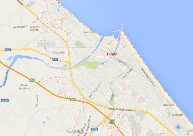 Rimini map