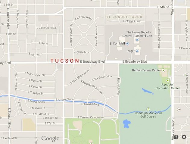 Tucson Downtown map