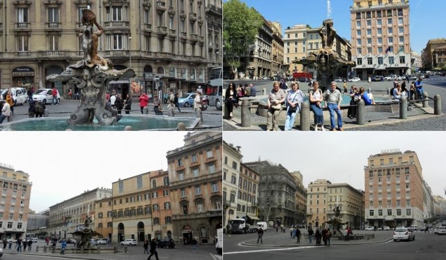 Piazza Barberini Rome, squares in Rome