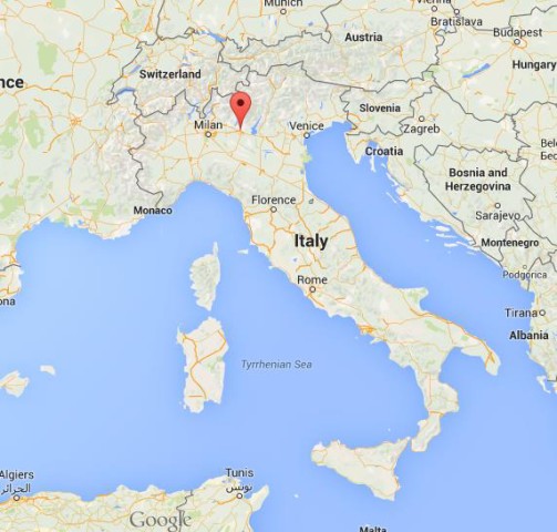 location Brescia map Italy