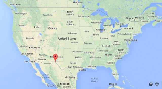 location El Paso map USA