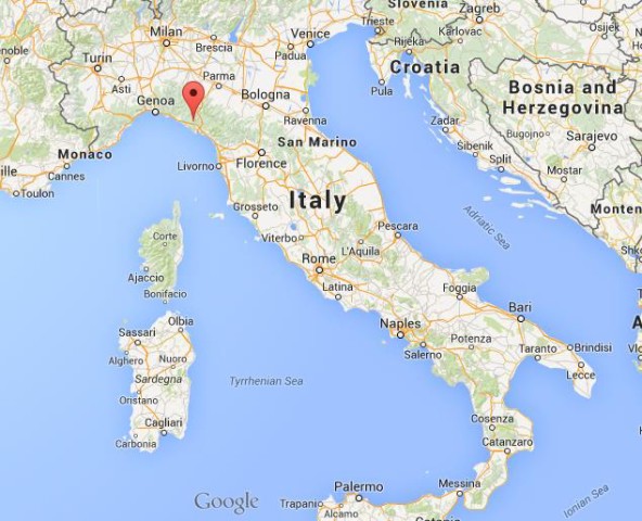 location La Spezia on map of Italy