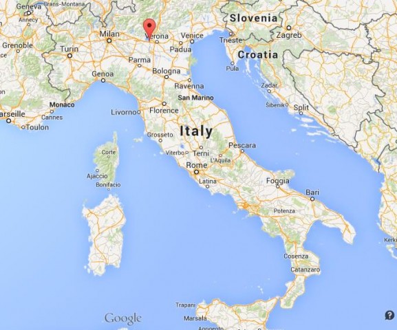 location Peschiera del Garda map Italy