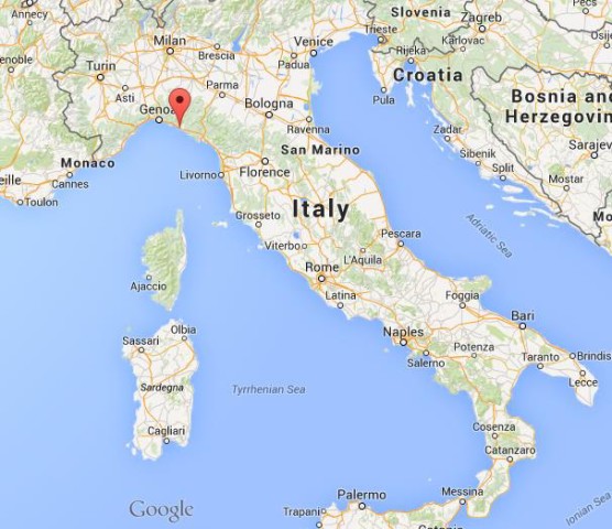 location Sestri Levante on map Italy