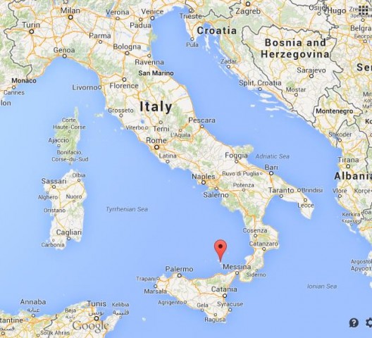 location Lipari map Italy