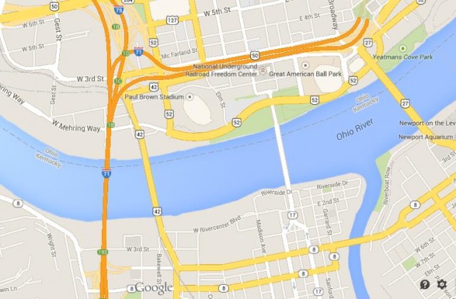 Cincinnati Center map
