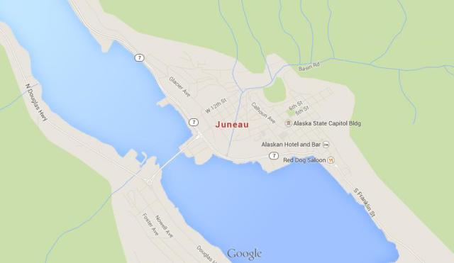 Map Juneau Alaska