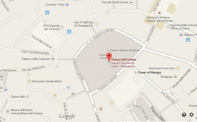 Piazza del Campo map
