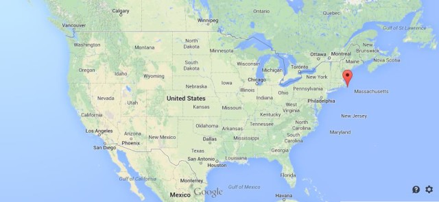 location Nantucket Island on USA Map