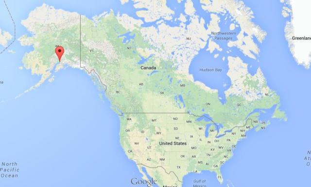location Anchorage USA map