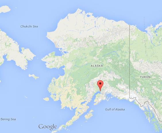 location Anchorage map Alaska