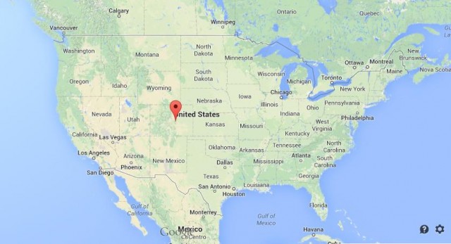 location Colorado Springs on map of USA