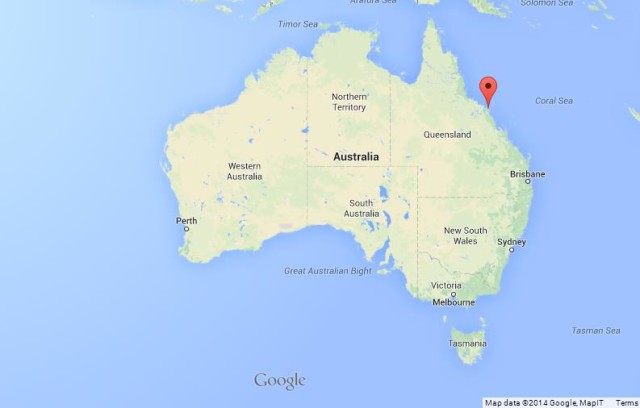 Where is Airlie Beach on Map of Australia