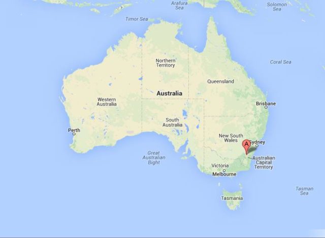 Where is Canberra on Map of Australia