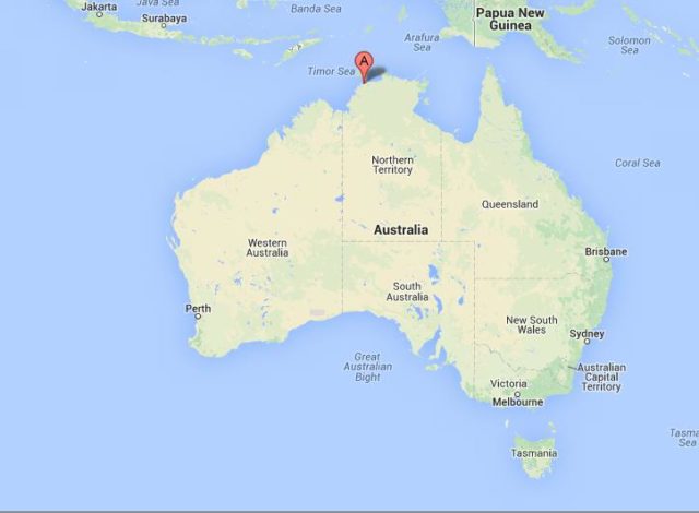 Where is Darwin on Map of Australia