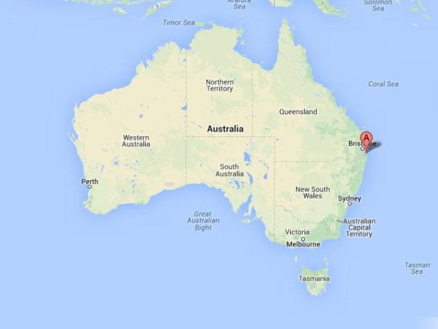 location Gold Coast on Map of Australia