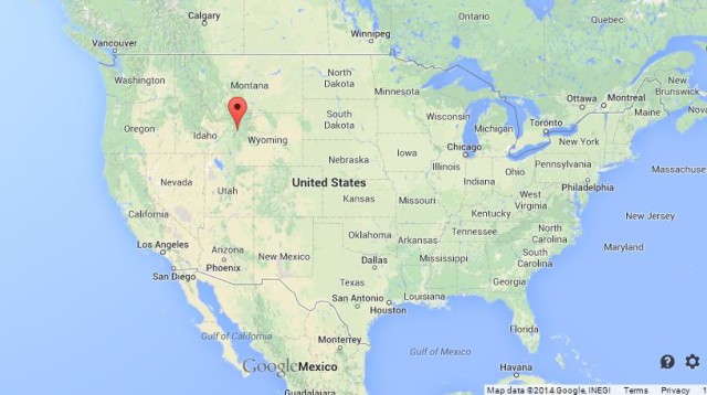 location Grand Teton National Park on US Map