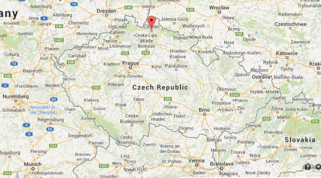 Where is Liberec on map Czech Republic