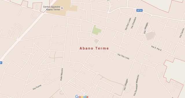 Map of Abano Terme Italy