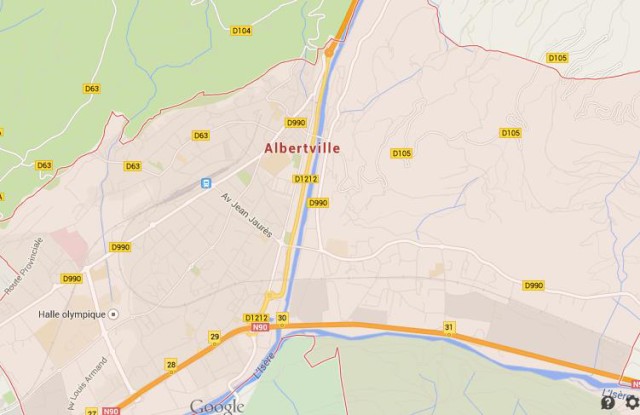 Map of Albertville France
