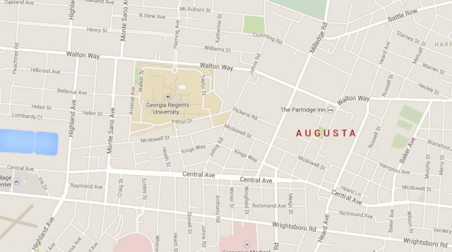 Augusta downtown map