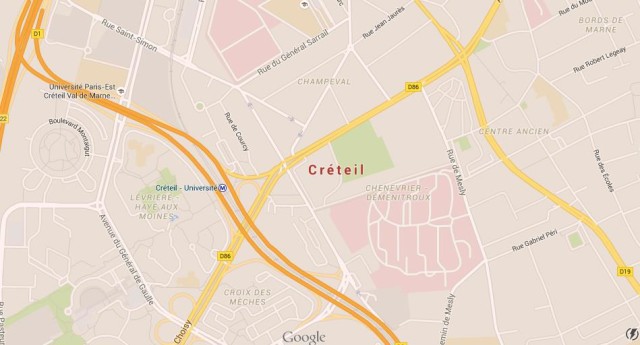 Map of Creteil France