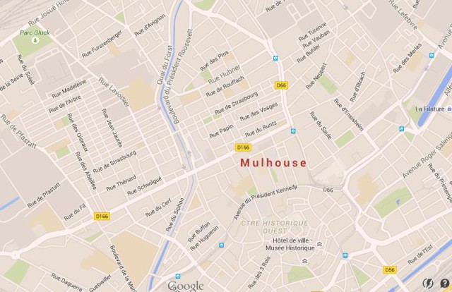 Map of Mulhouse France