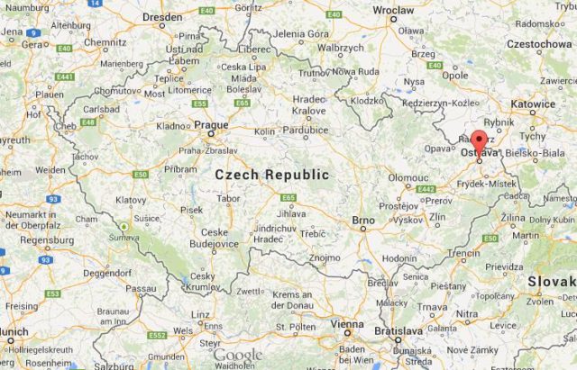 Where is Ostrava on map of Czech Republic