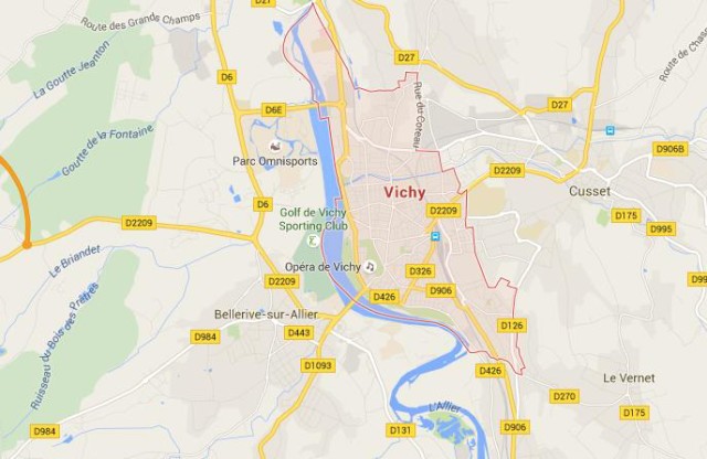 Vichy area map