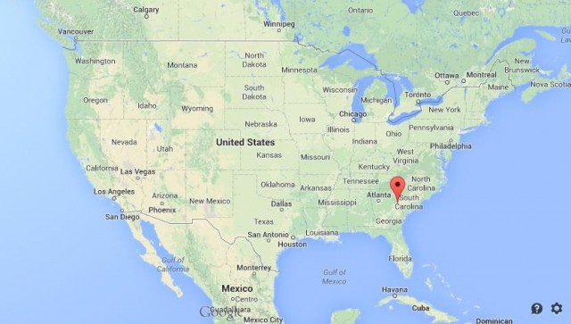 location Augusta map United States