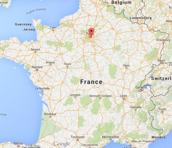 location Creteil on map France