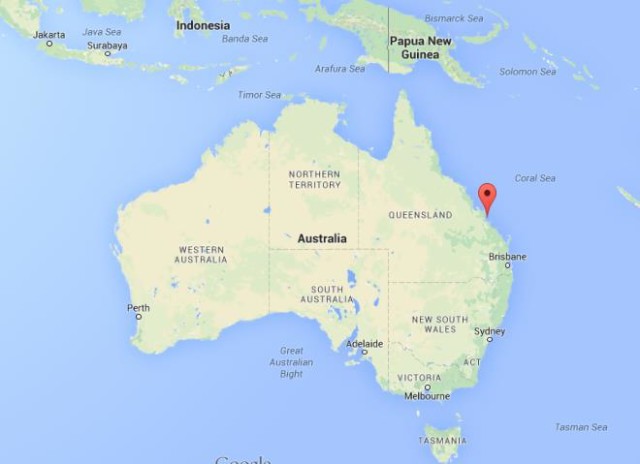 location Great Keppel Island on map Australia