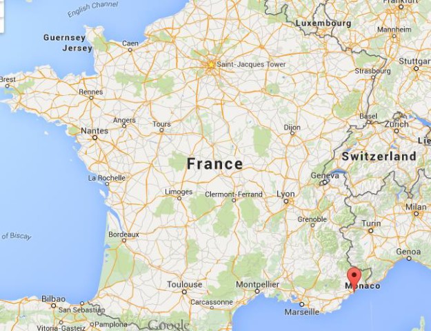 location Juan les Pins on map France