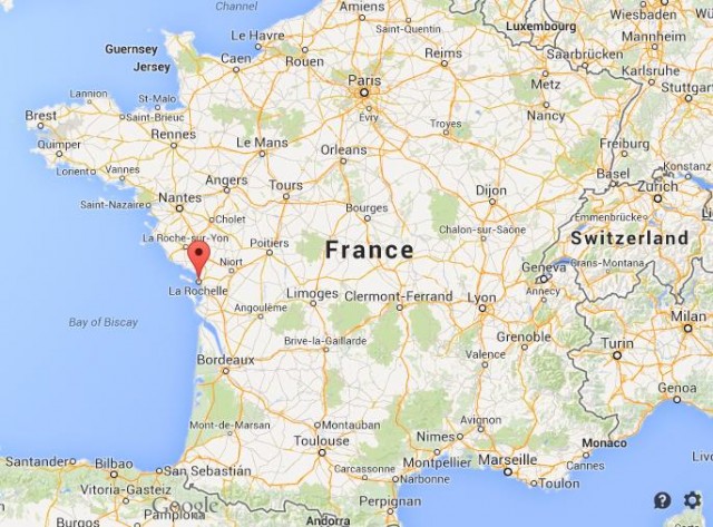 Location La Rochelle map Fran