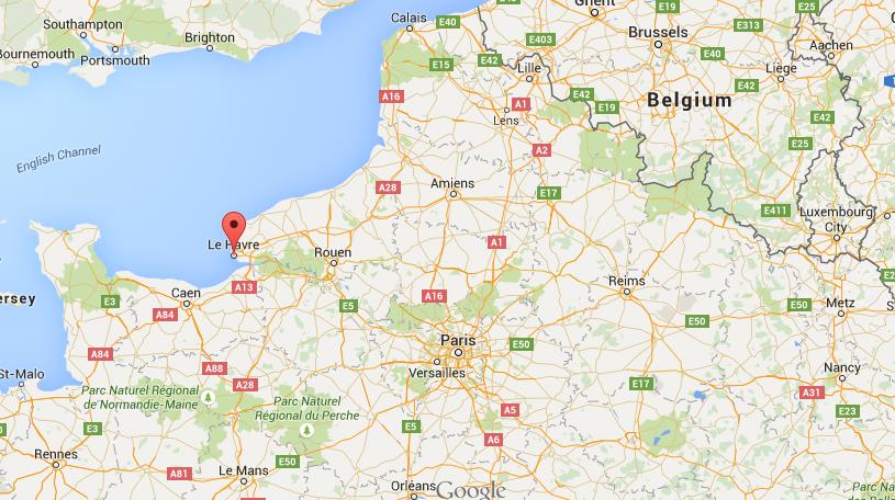 Where Is Le Havre On Map Of North France