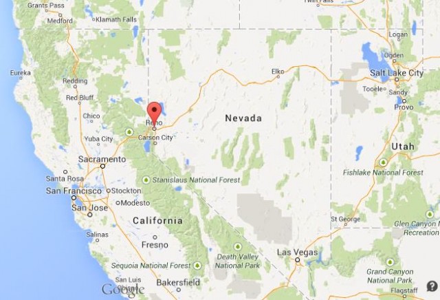 location Reno map Nevada
