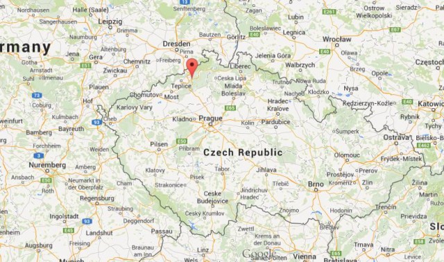 location Usti nad Labem on map of Czech Republic