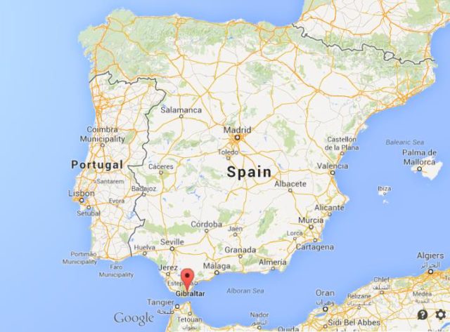 Where is Algeciras on map of Spain