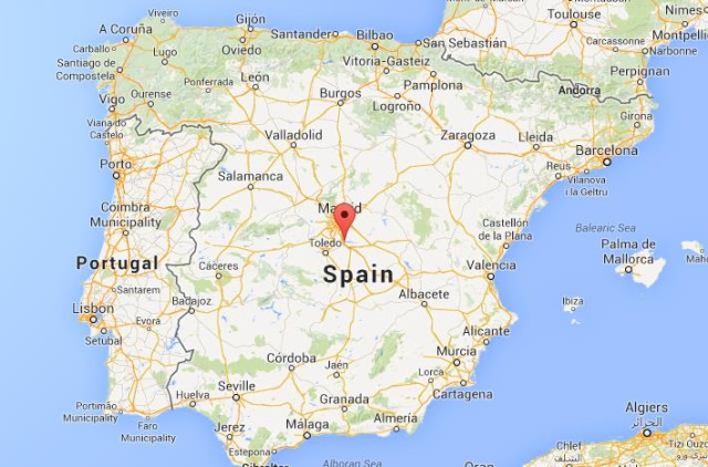 Where is Aranjuez on map of Spain