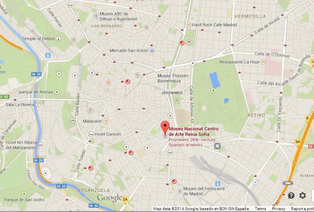 Where is Centro Reina Sofia on Map of Madrid