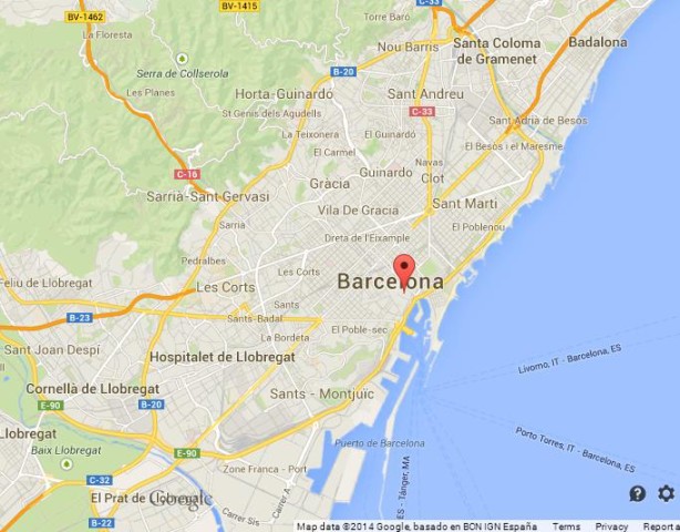 Where is El Barri Gotic on Map of Barcelona