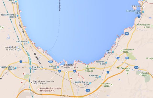Map of Aomori Japan