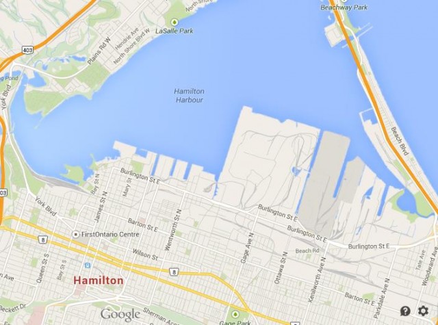 Hamilton Downtown map