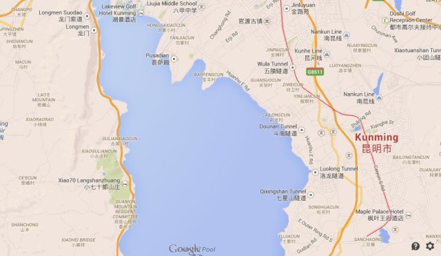 Map of Kunming China