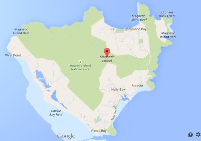 Map of Magnetic Island Australia