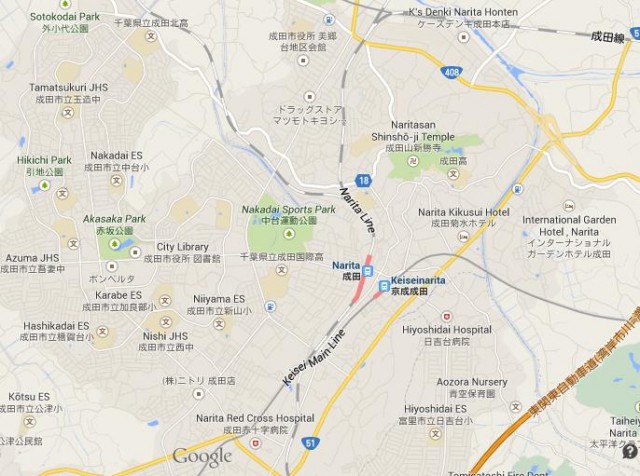 Narita map