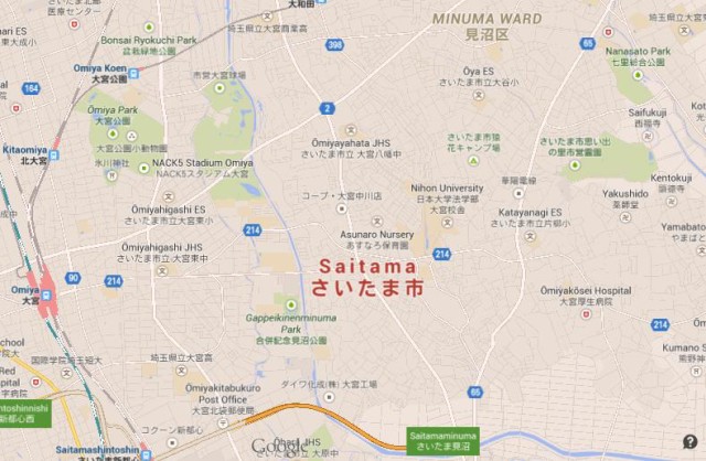 Map of Saitama Japan