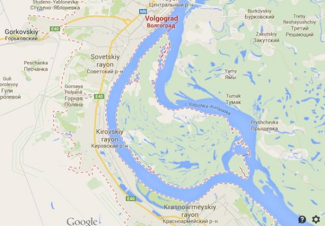 Map Volgograd Russia