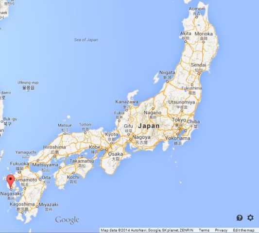 where-nagasaki-on-map-of-japan