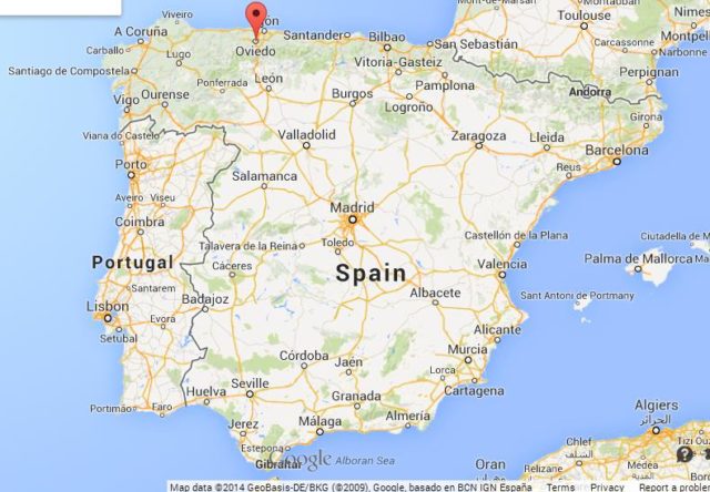 Where is Oviedo on Map of Spain